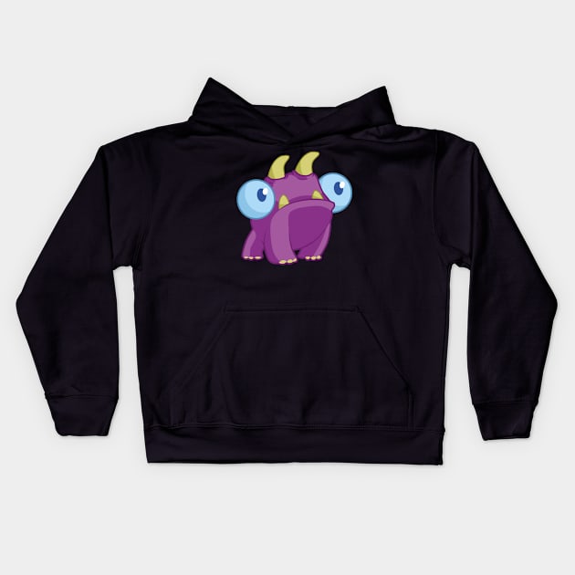 Purple Pete Kids Hoodie by ericbdg